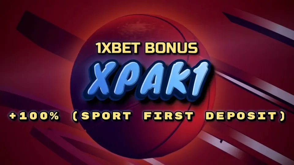 The 1xBet welcome bonus with promo code XPAK1 gives a 100% first deposit match when you register and deposit correctly